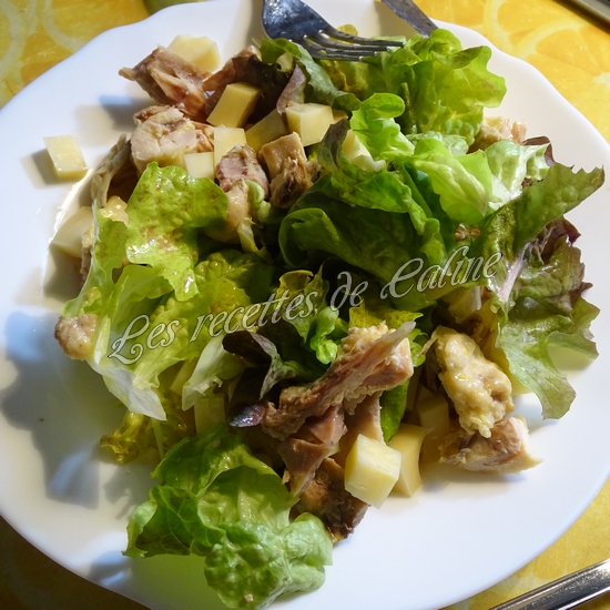 Salade de poulet rôti et emmental06