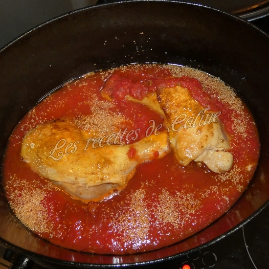 cuisse de poulet à l'ail et tomates à la cocotte12