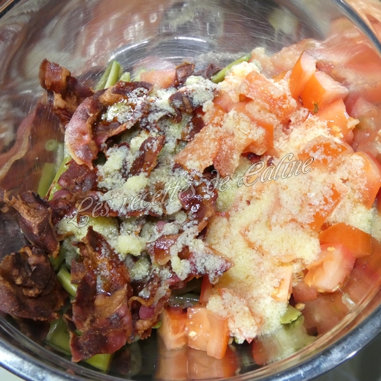Salade de haricots verts et pancetta13